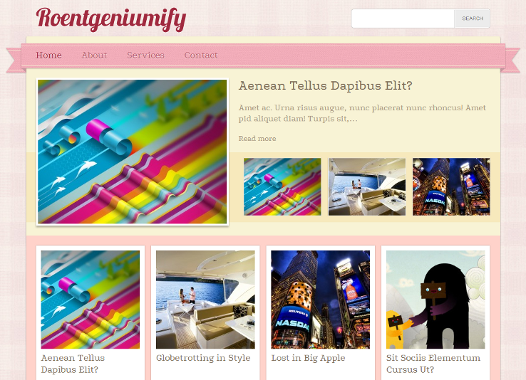 Roentgeniumify - Template grátis para WordPress