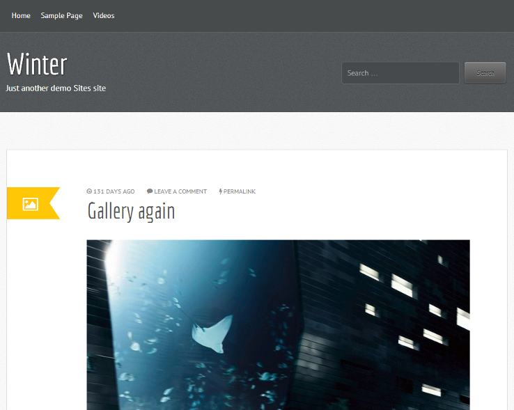 Winter - Template grátis para WordPress